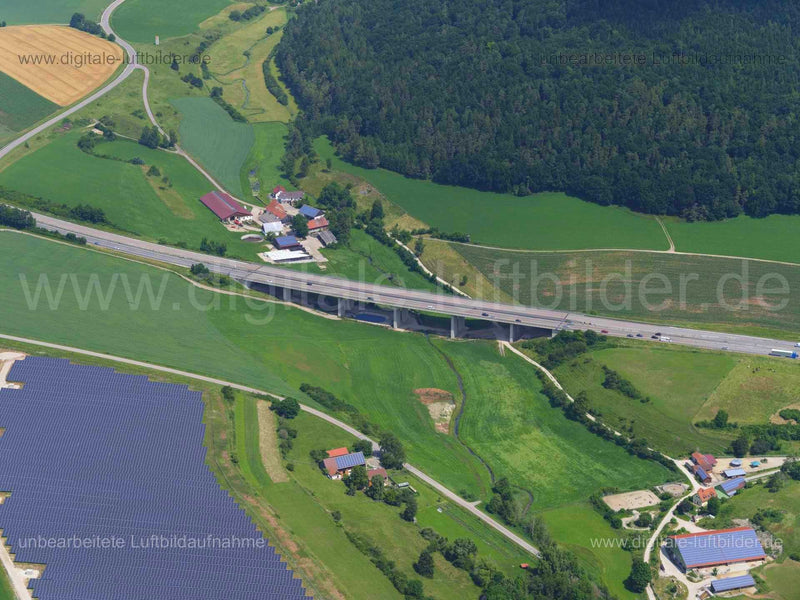 Luftaufnahme Talbrücke bei Oberweiling in Velburg | Oberpfalz, Bayern