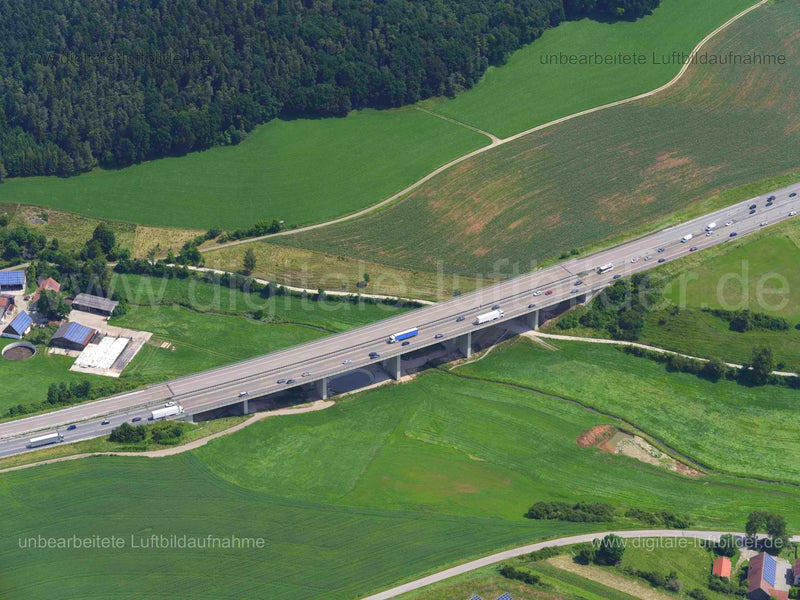 Luftaufnahme Talbrücke bei Oberweiling in Velburg | Oberpfalz, Bayern