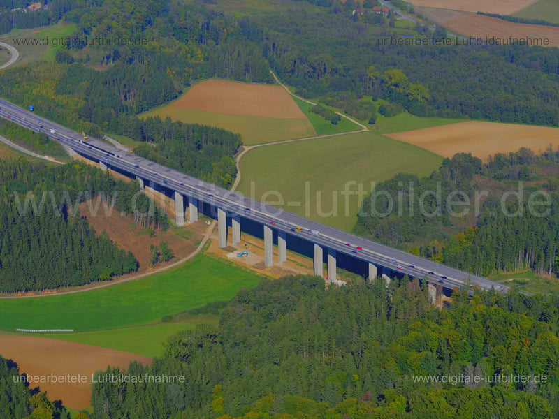 Luftaufnahme Talbrücke Krondorf in Velburg | Mittelfranken, Bayern