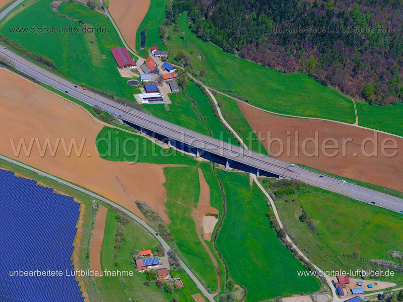 Luftaufnahme Talbrücke Schallermühle in Velburg | Oberpfalz, Bayern