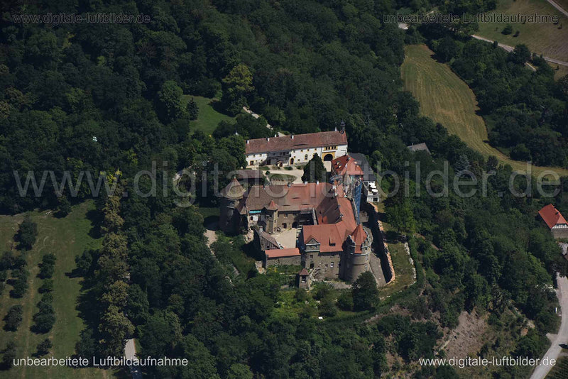 Luftaufnahme Schloss Frankenberg in Weigenheim | Mittelfranken, Bayern