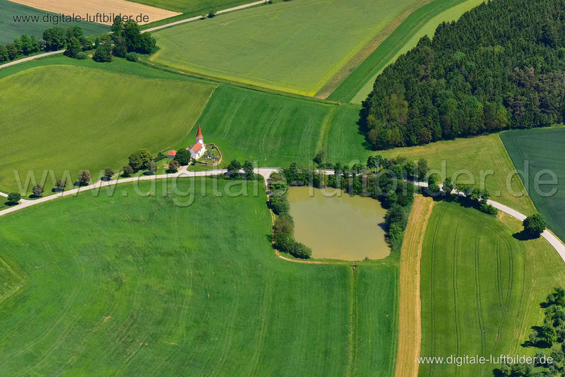 Luftaufnahme Ellingen - Hörlbach in Weißenburg | Mittelfranken, Bayern