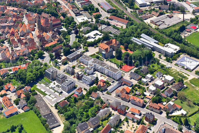 Luftaufnahme Ellinger Tor in Weißenburg | Mittelfranken, Bayern