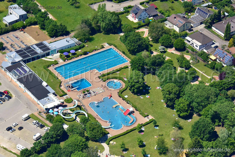 Luftaufnahme Freibad in Weißenburg | Mittelfranken, Bayern