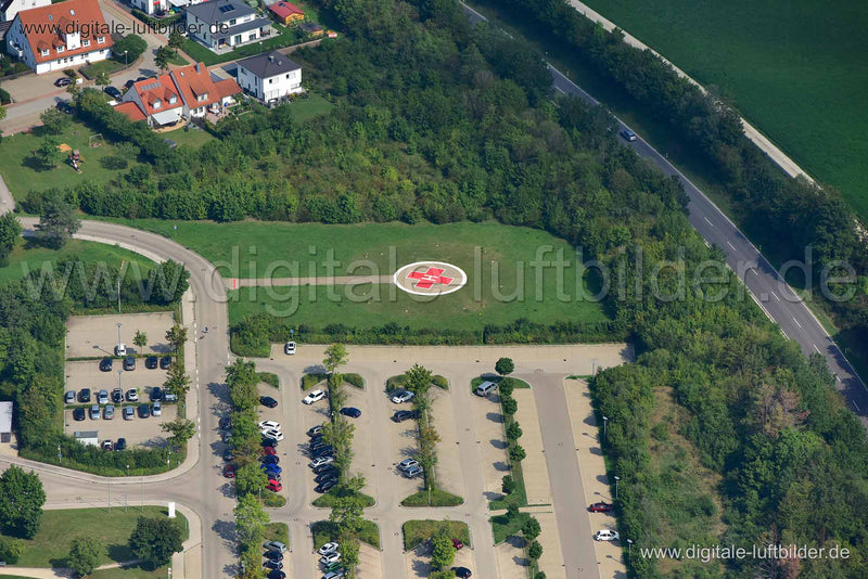 Luftaufnahme Hubschrauberlandeplatz in Weißenburg | Mittelfranken, Bayern