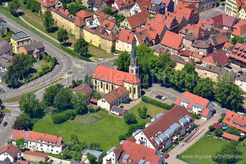 Luftaufnahme Kirche in Weißenburg | Mittelfranken, Bayern