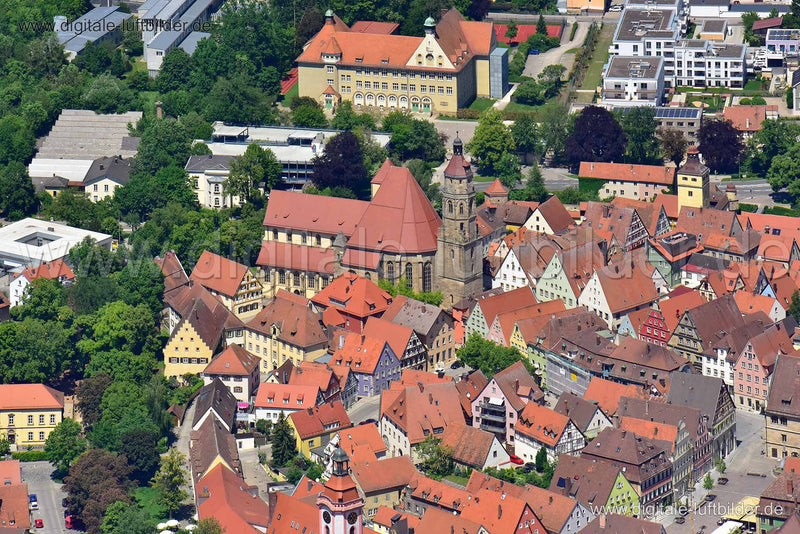Luftaufnahme Kirche in Weißenburg | Mittelfranken, Bayern