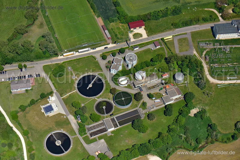 Luftaufnahme Kläranlage in Weißenburg | Mittelfranken, Bayern