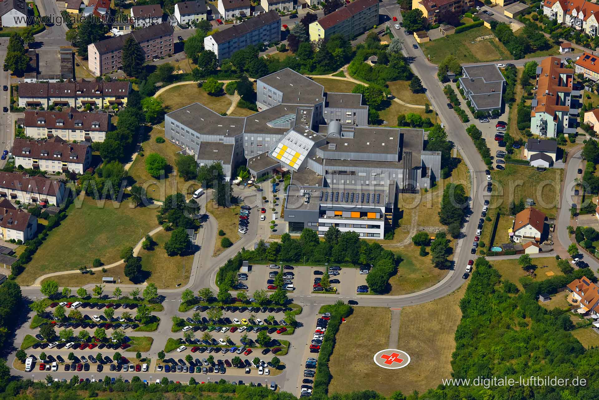 Luftaufnahme Klinikum in Weißenburg | Mittelfranken, Bayern