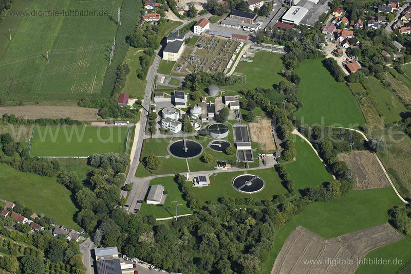 Luftaufnahme Zentralkläranlage Weißenburg in Weißenburg | Mittelfranken, Bayern