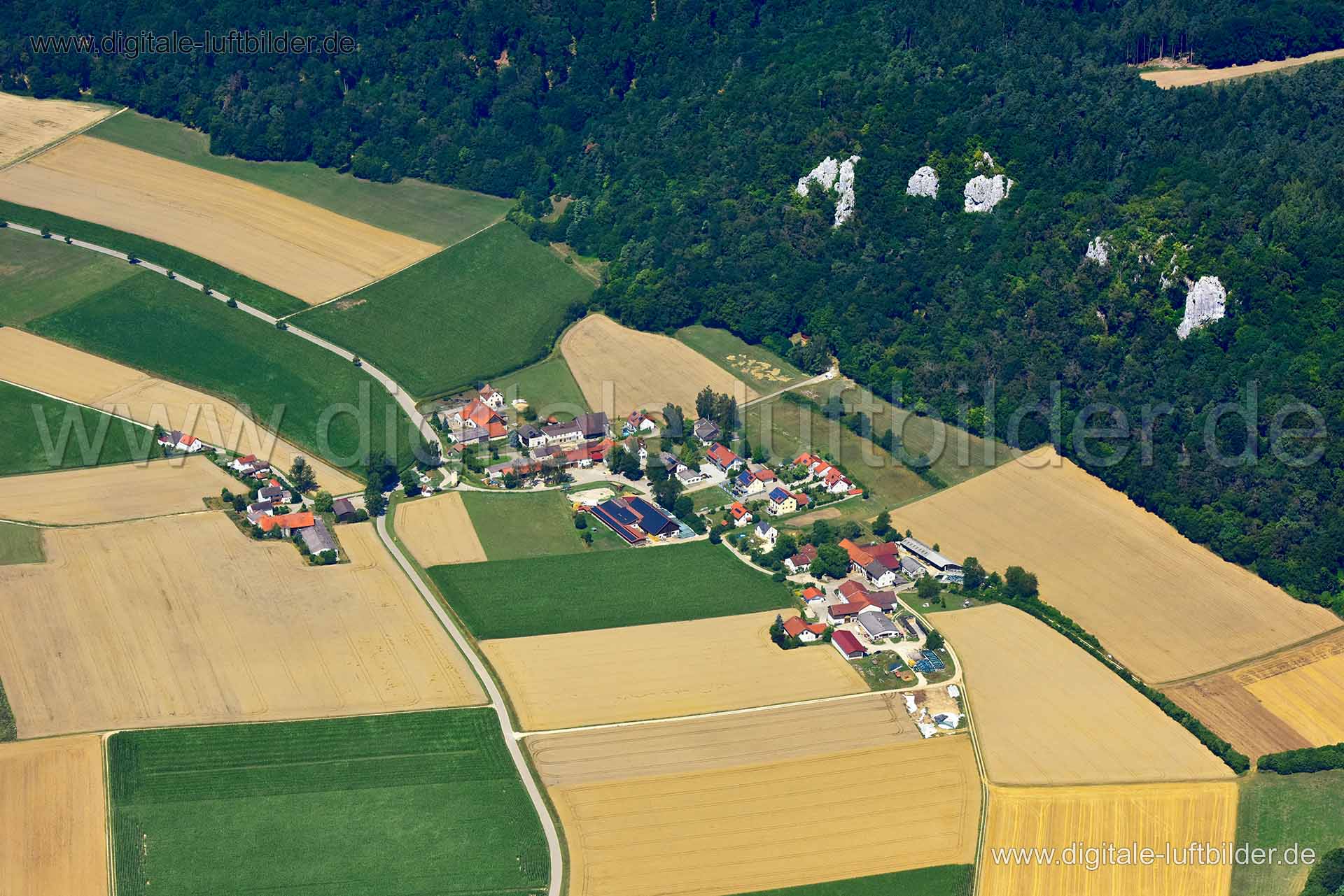 Luftaufnahme Aicha in Wellheim | Oberbayern, Bayern