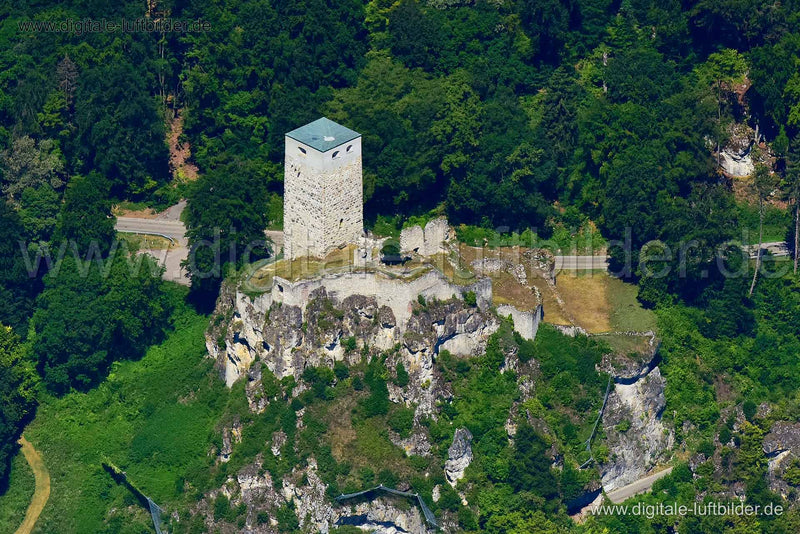 Luftaufnahme Burg Wellheim in Wellheim | Oberbayern, Bayern