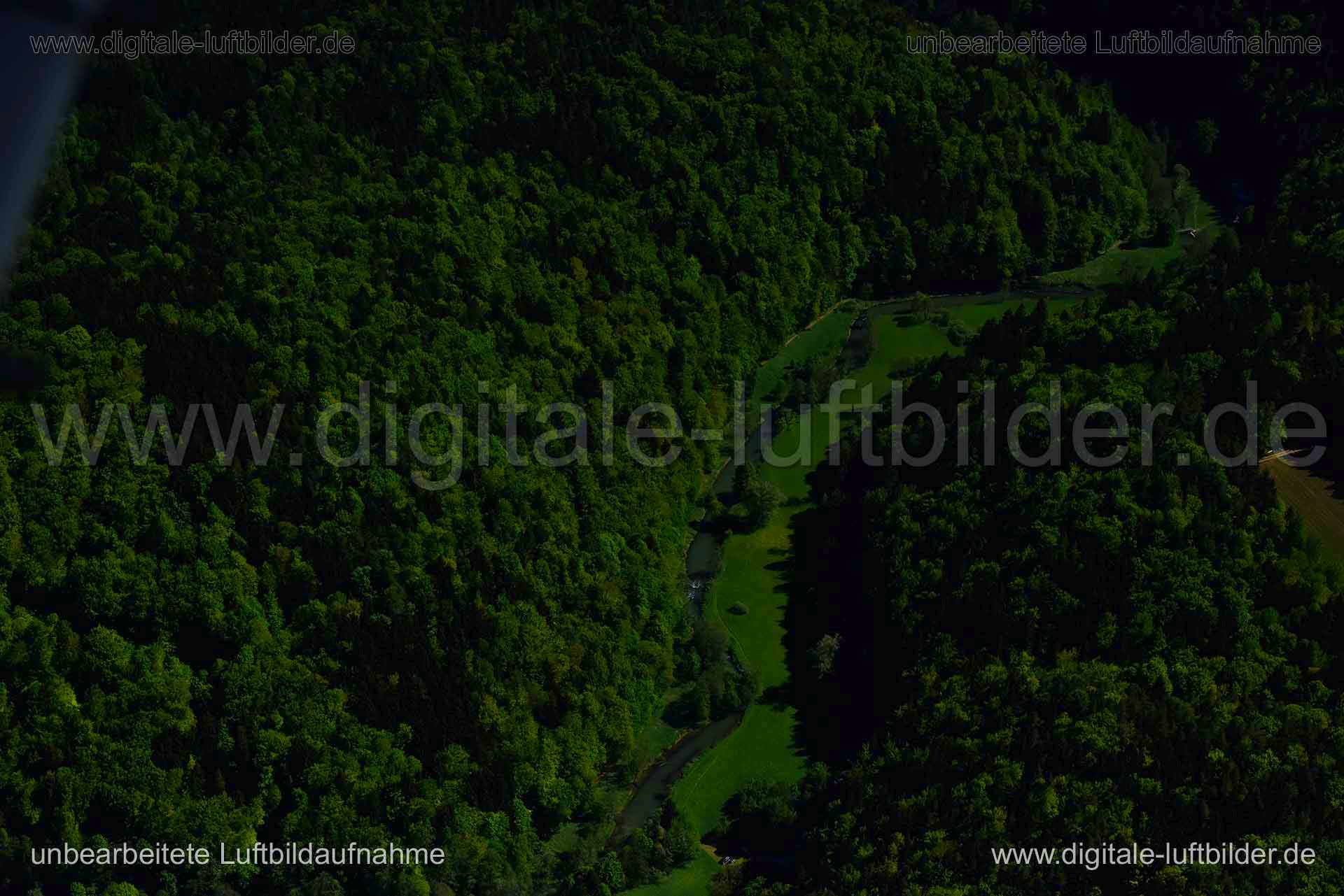 Luftaufnahme Burgruine Neideck in Wiesenttal | Oberfranken, Bayern