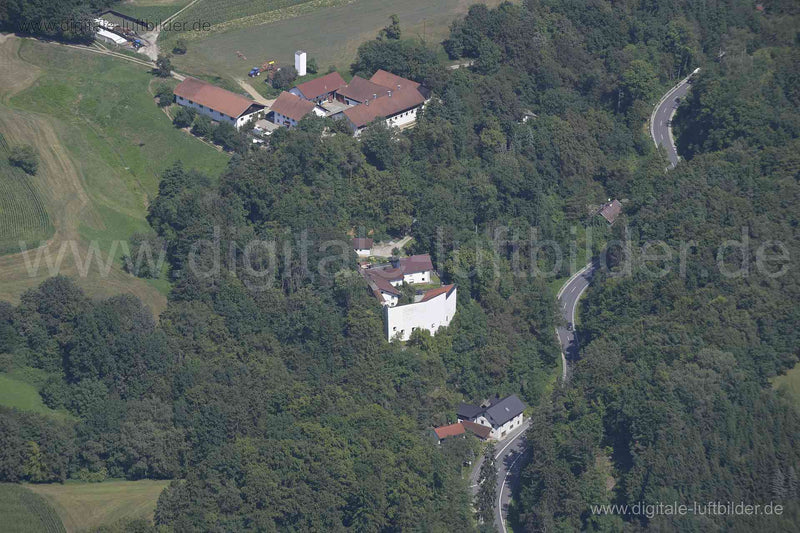 Luftaufnahme Burgruine Döbl in Winzer | Niederbayern, Bayern