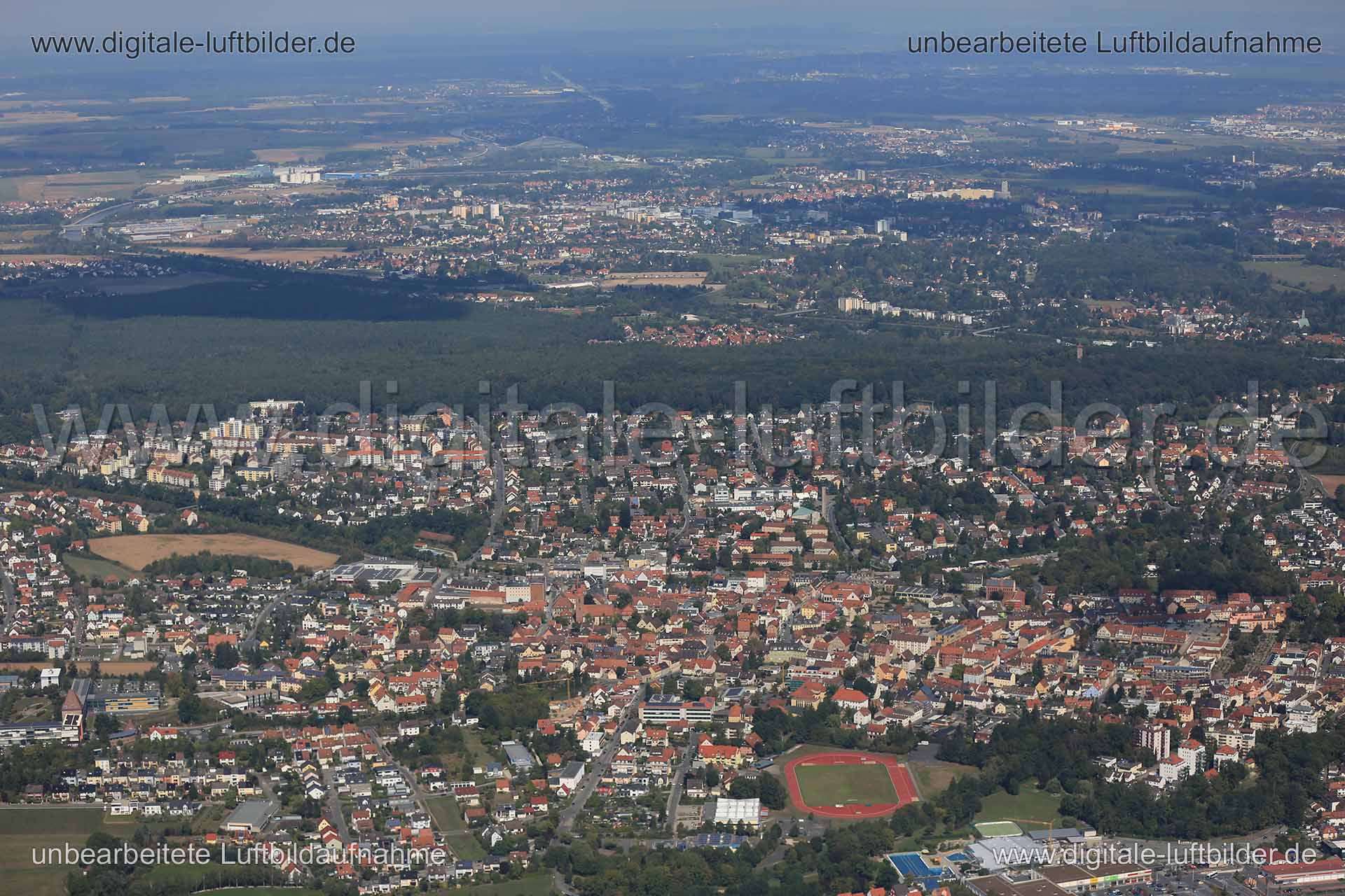 Luftaufnahme Panorama in Zirndorf | Mittelfranken, Bayern